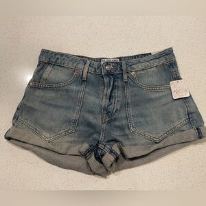 NWT free people beginners luck low rise slouch short